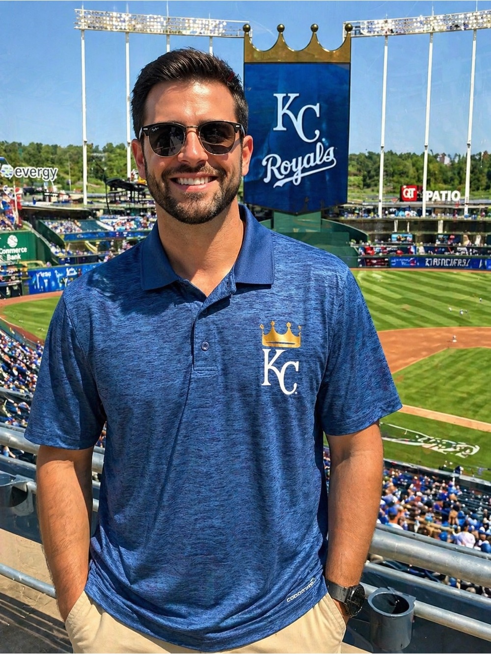 Kansas City Royals Majestic Cool Base Polo